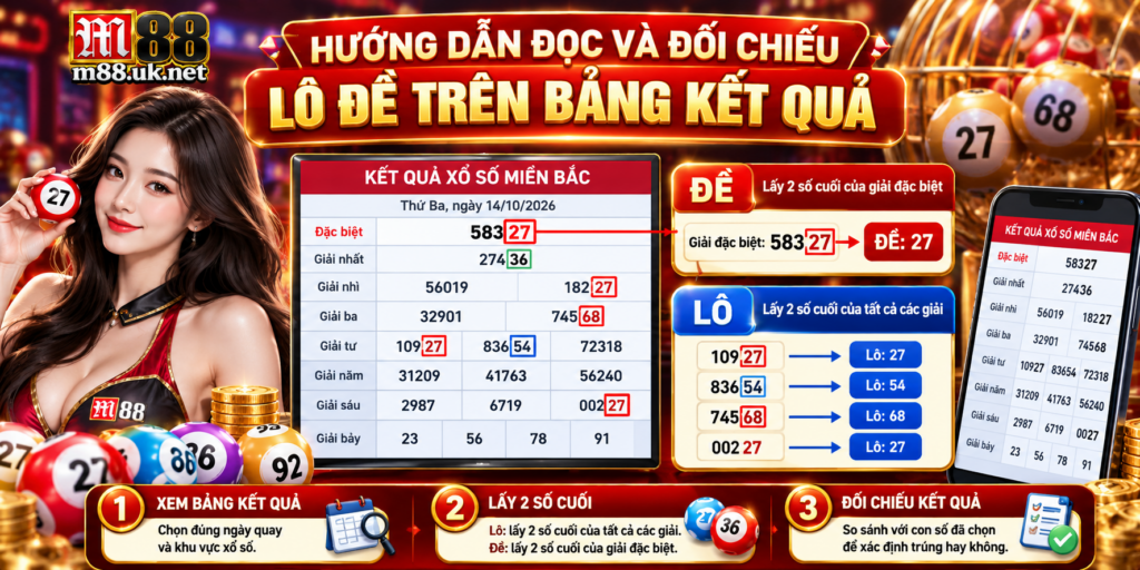 Hướng dẫn đọc và đối chiếu Lô Đề trên bảng kết quả