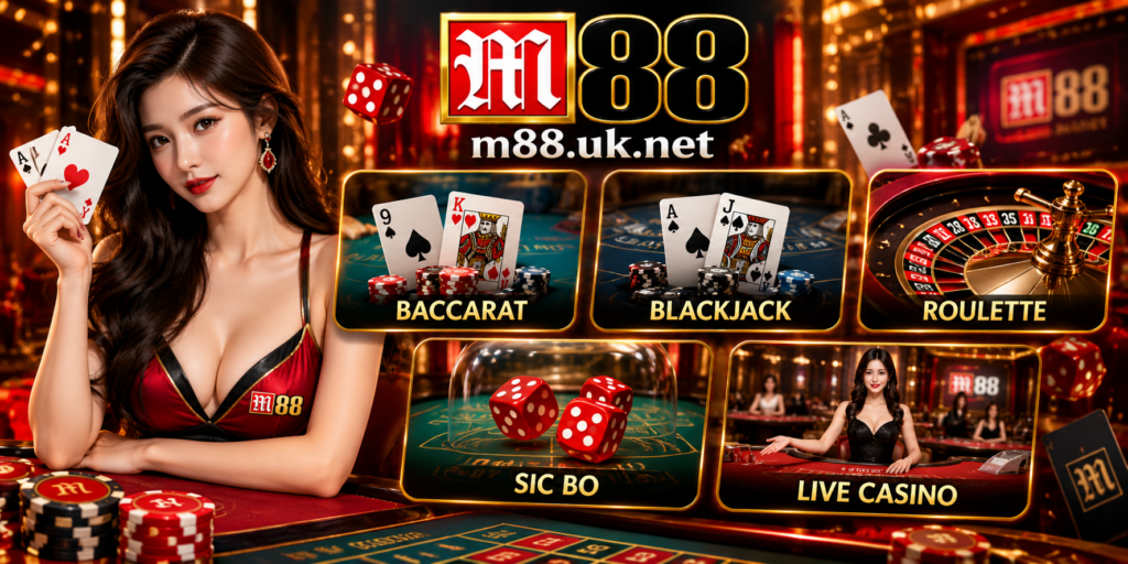 Các trò chơi Casino phổ biến tại M88