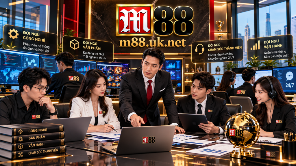 CEO M88 và đội ngũ vận hành, công nghệ, chăm sóc thành viên