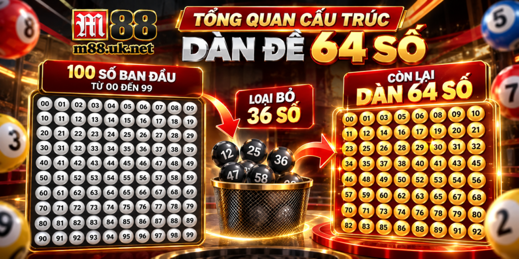 Tổng quan cấu trúc Dàn Đề 64 Số