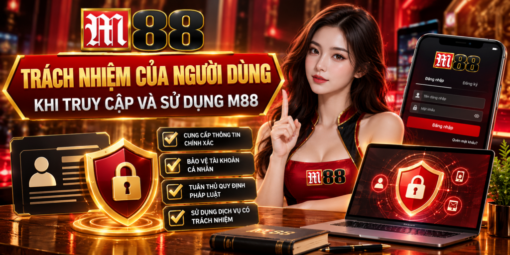 Trách nhiệm của người dùng khi truy cập và sử dụng M88