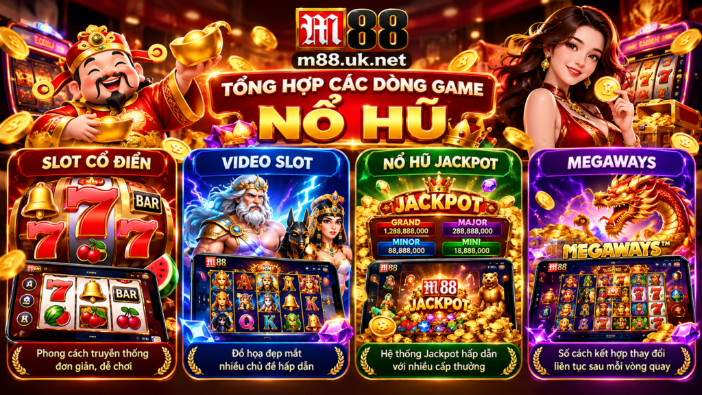 Tổng hợp các dòng game Nổ Hũ