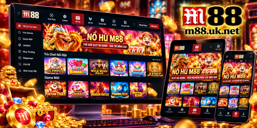 Trải nghiệm Nổ Hũ M88 trên điện thoại và máy tính