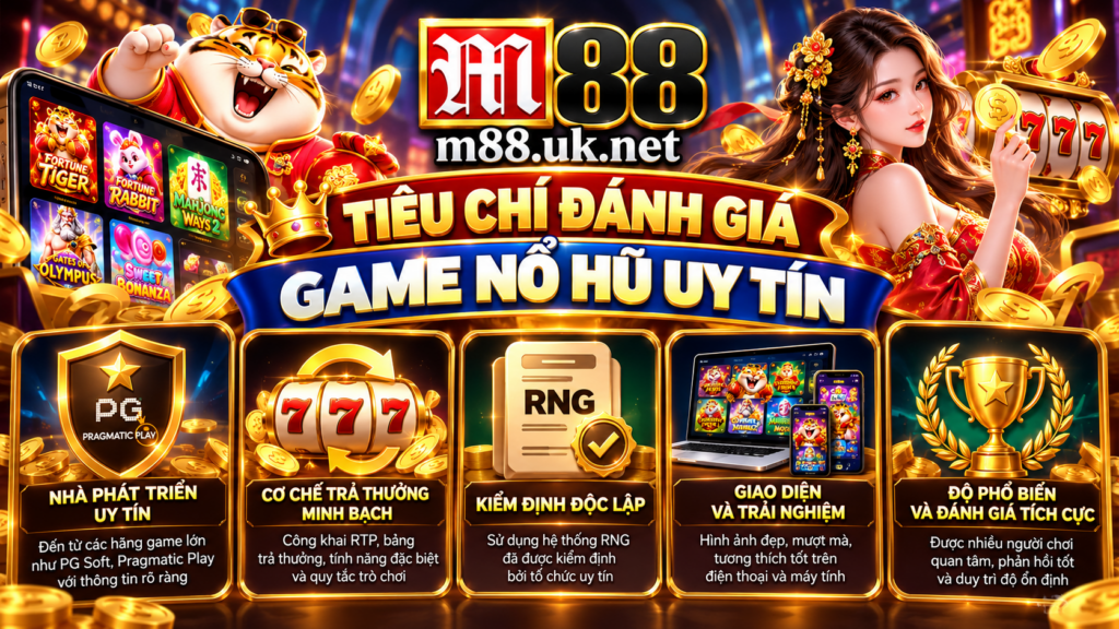 Tiêu chí đánh giá game nổ hũ uy tín